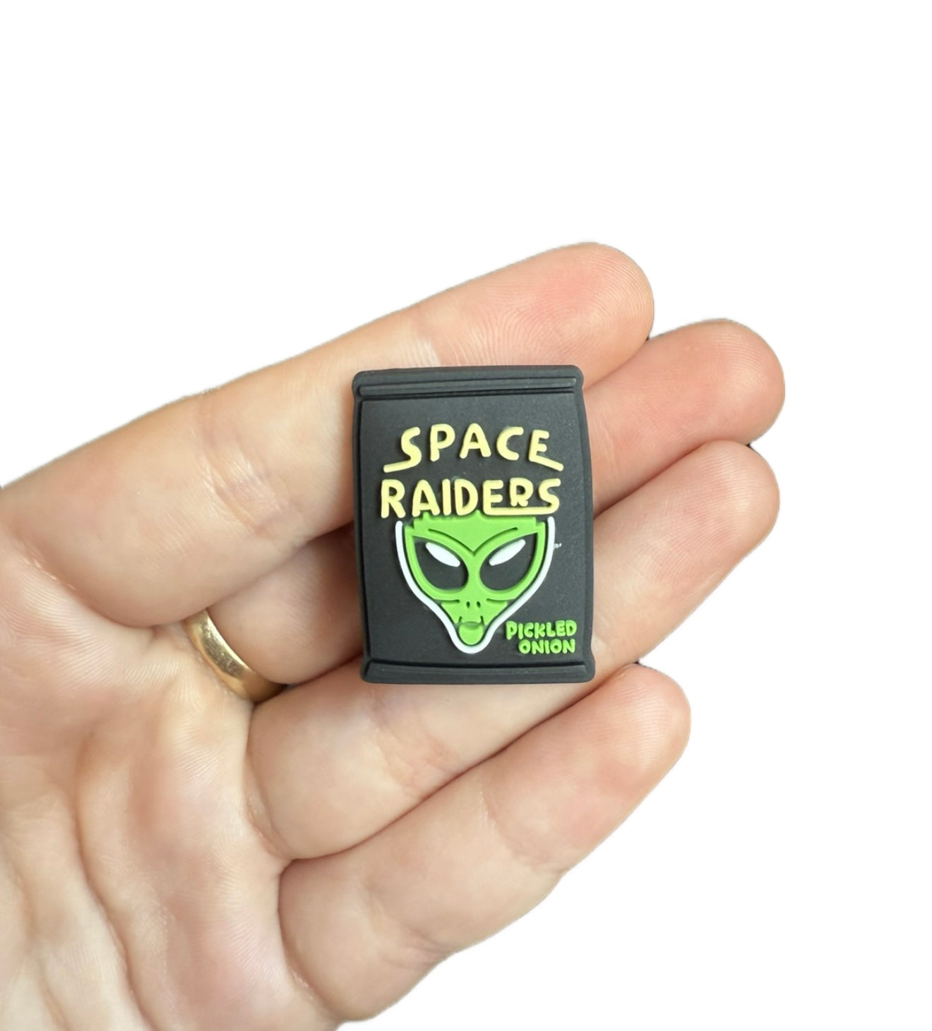 Space raiders shoe charm