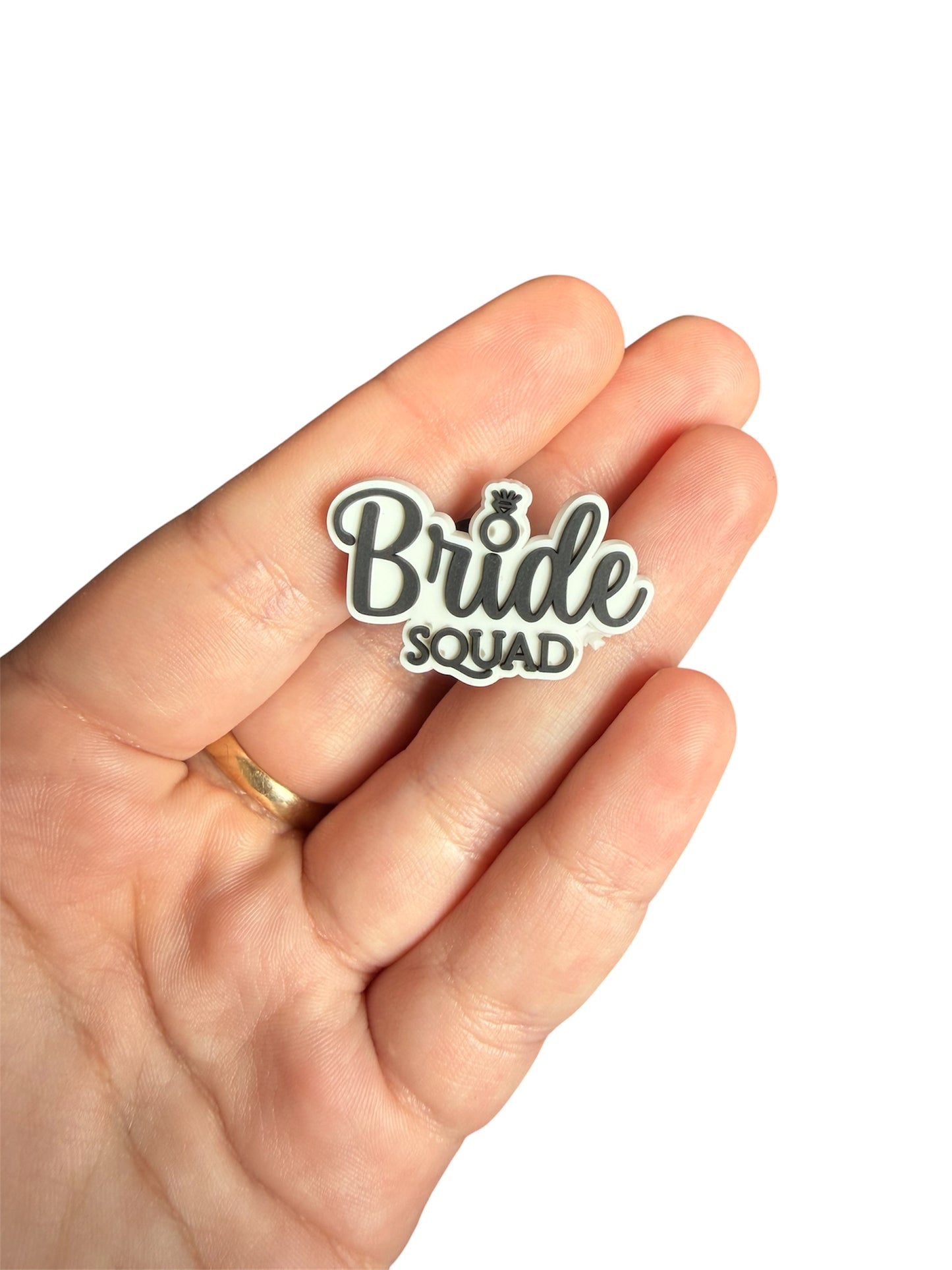 Bride squad shoe charm