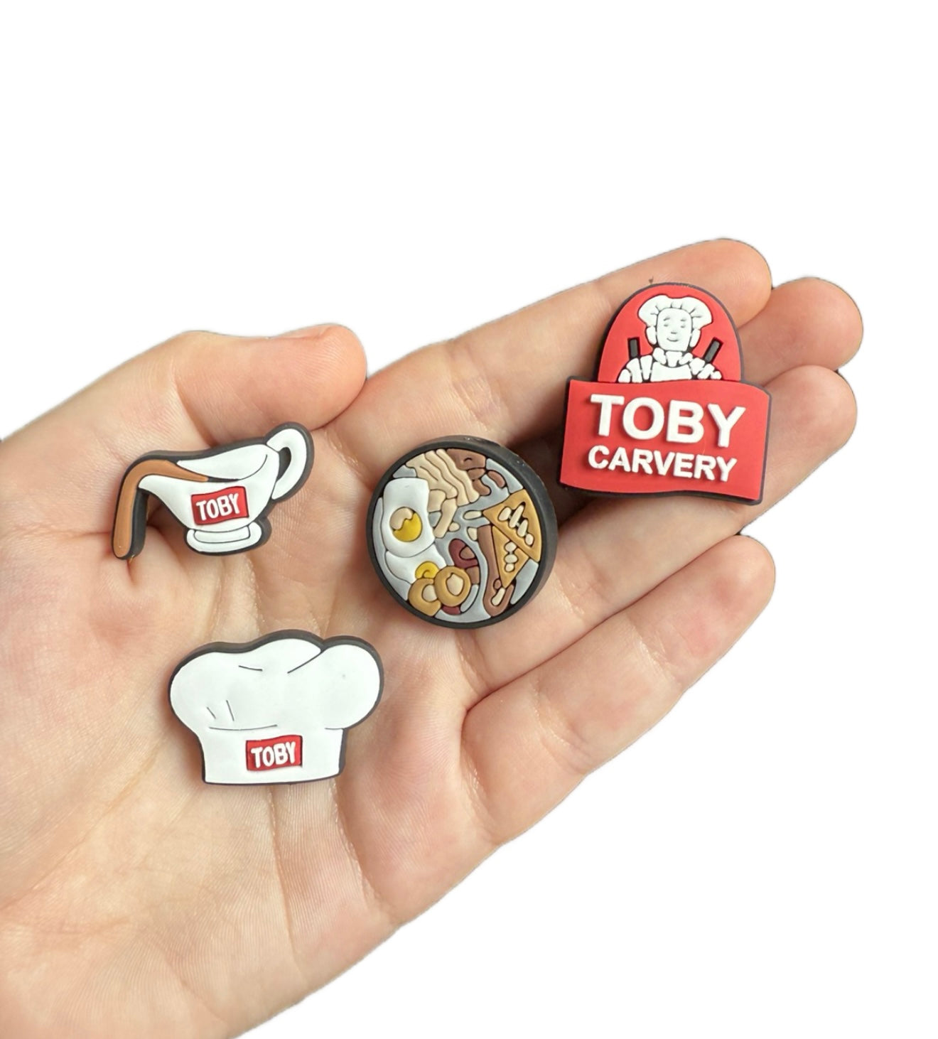 Toby carvery shoe charm set