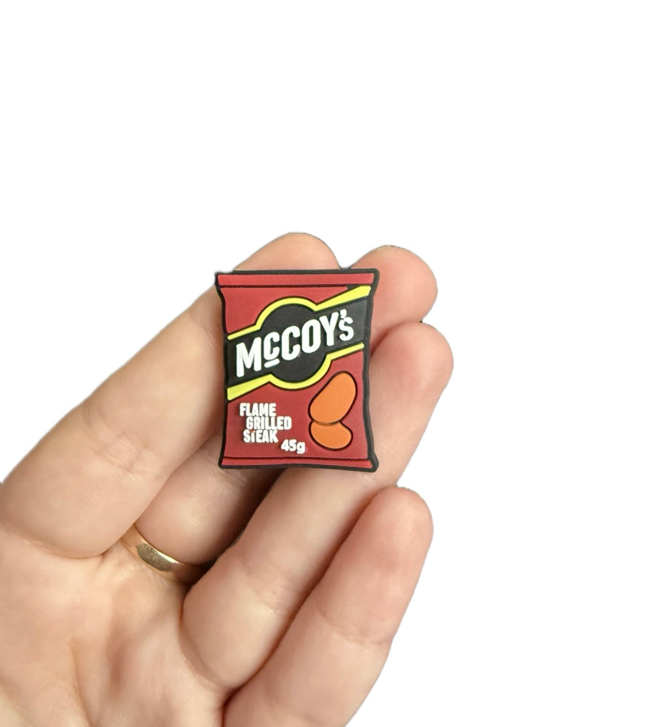Flame grilled steak crisps shoe charm