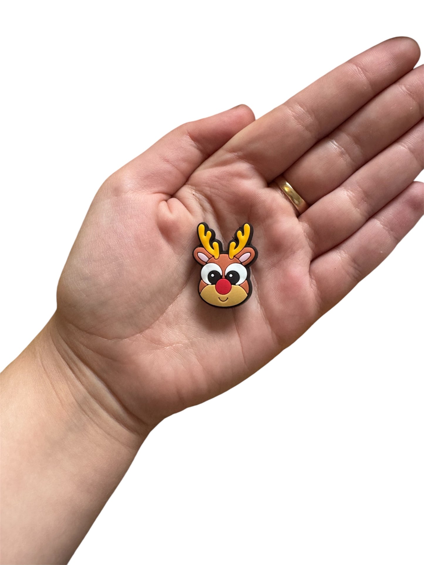 Christmas reindeer shoe charm