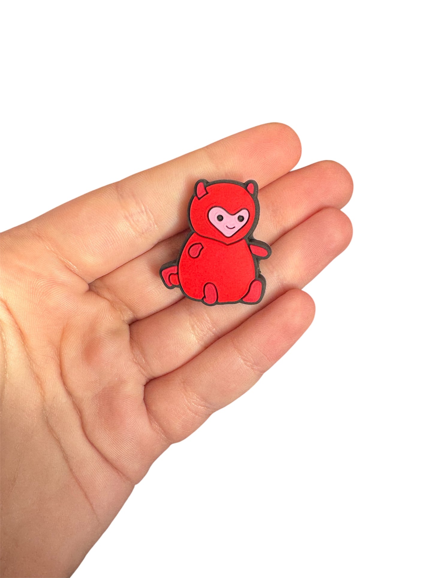 Jelly teddy love monster shoe charm