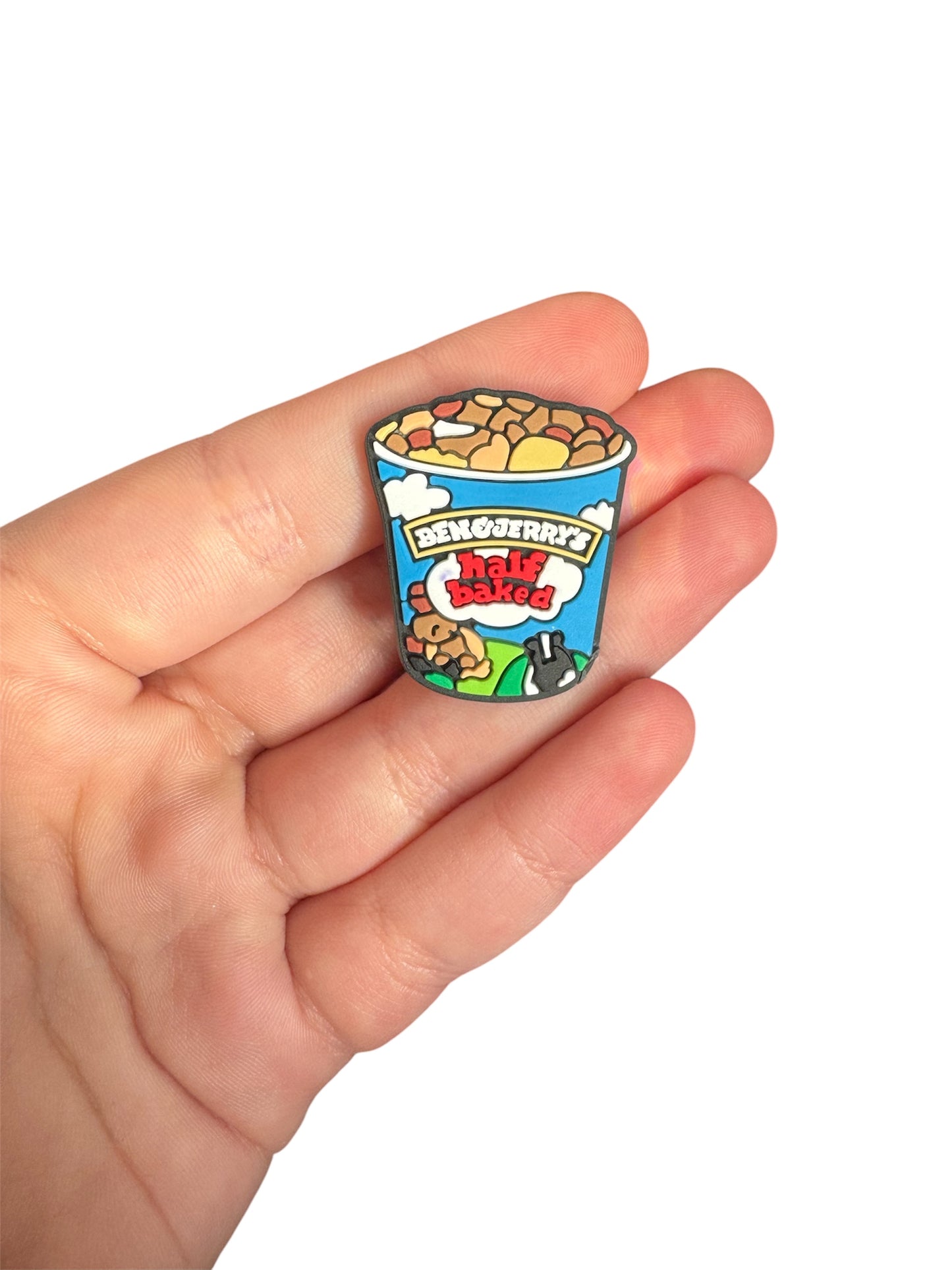 Half baked ice cream shoe charm