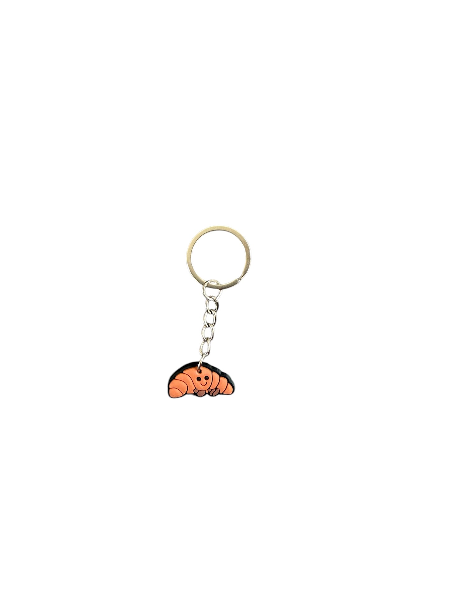 Jelly teddy croissant keyring