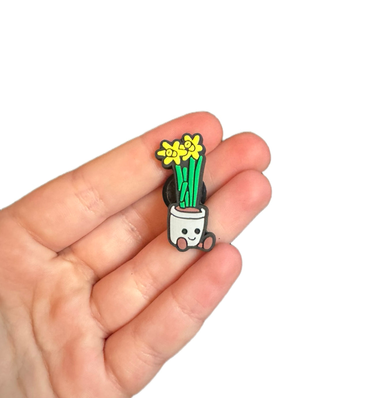 Jelly teddy flower shoe charm