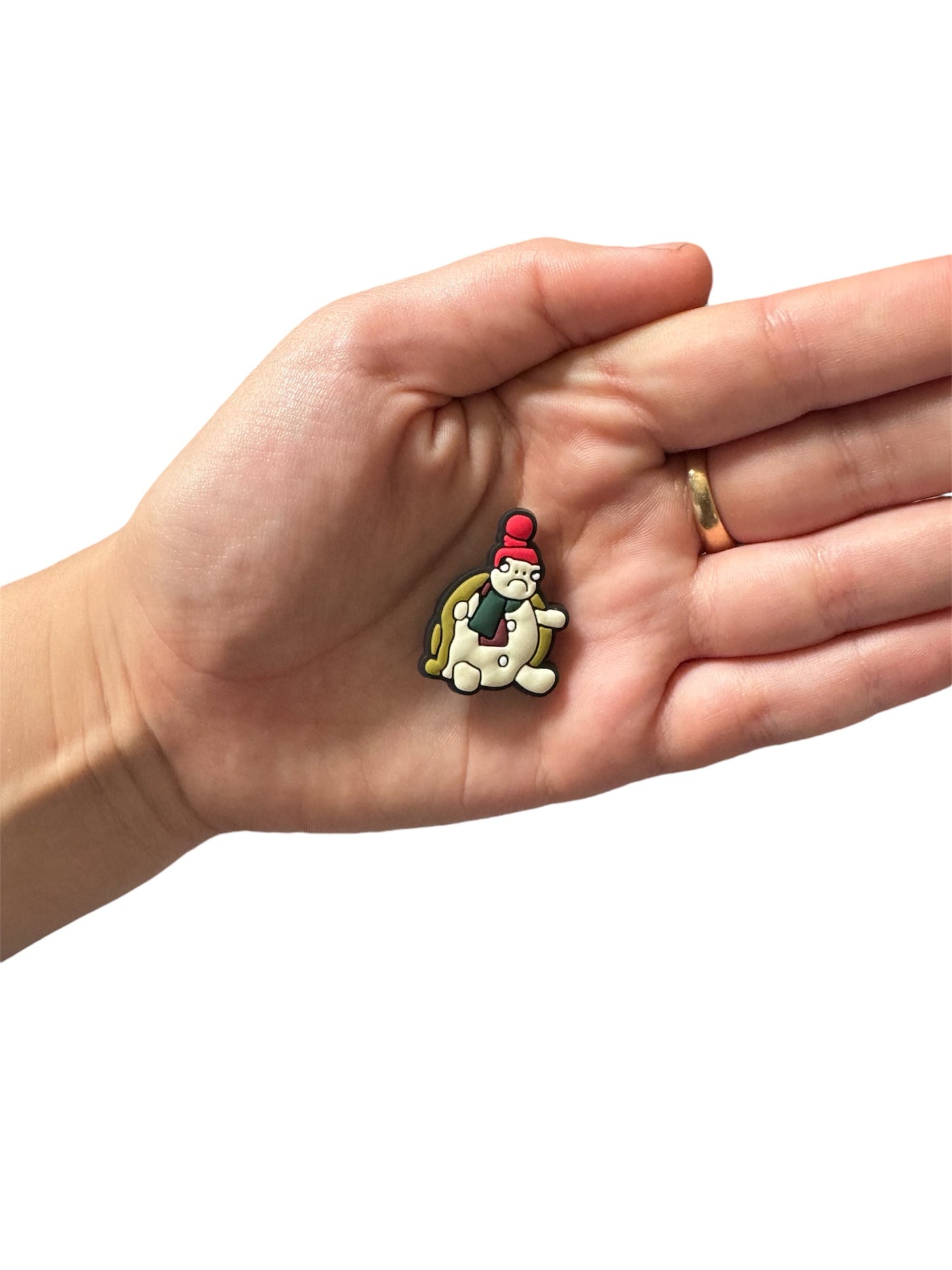 Jelly teddy festive turtle shoe charm