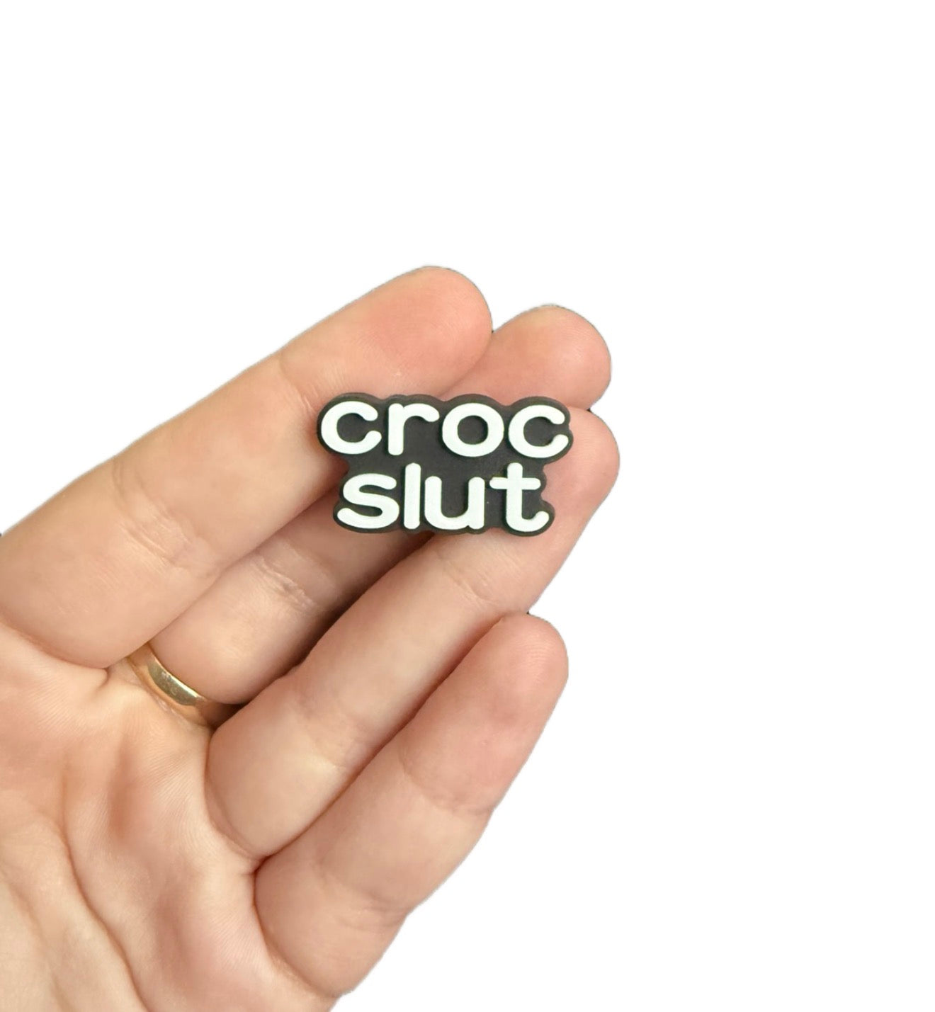 Cròc sl*t shoe charm