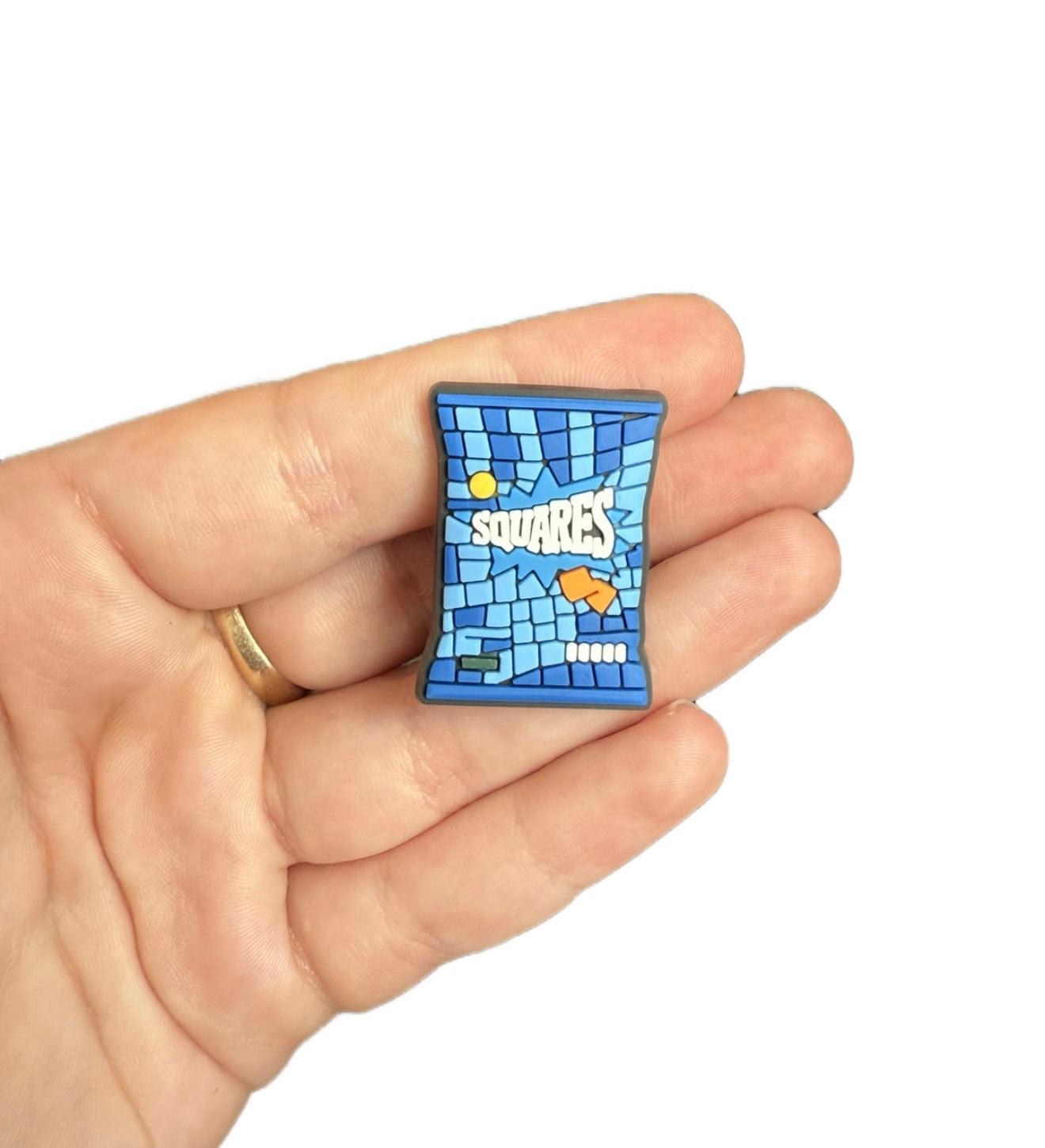 Squares shoe charm