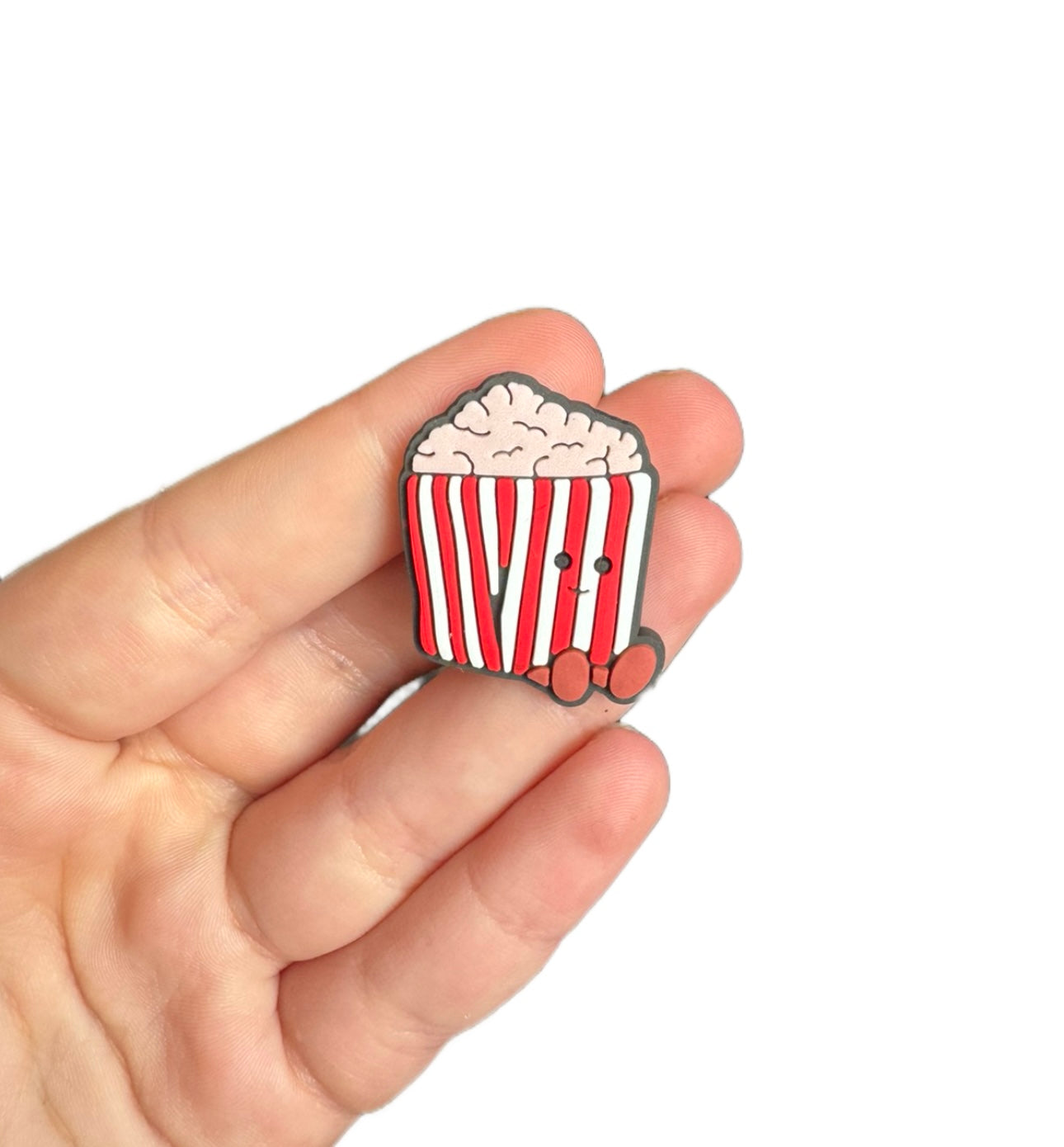Jelly teddy popcorn shoe charm