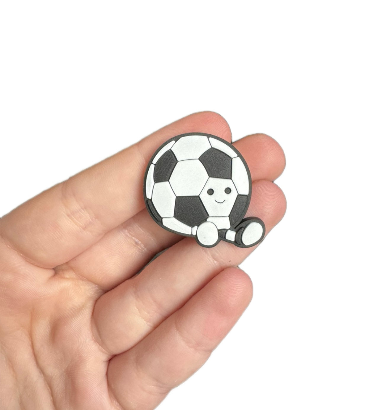 Jelly teddy football shoe charm