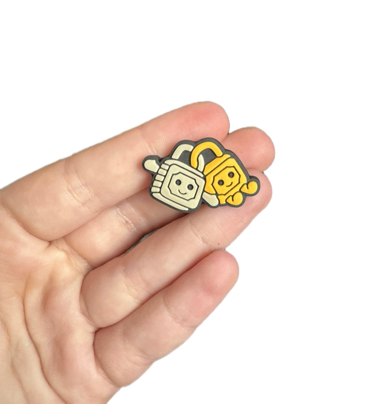 Jelly teddy padlocks shoe charm