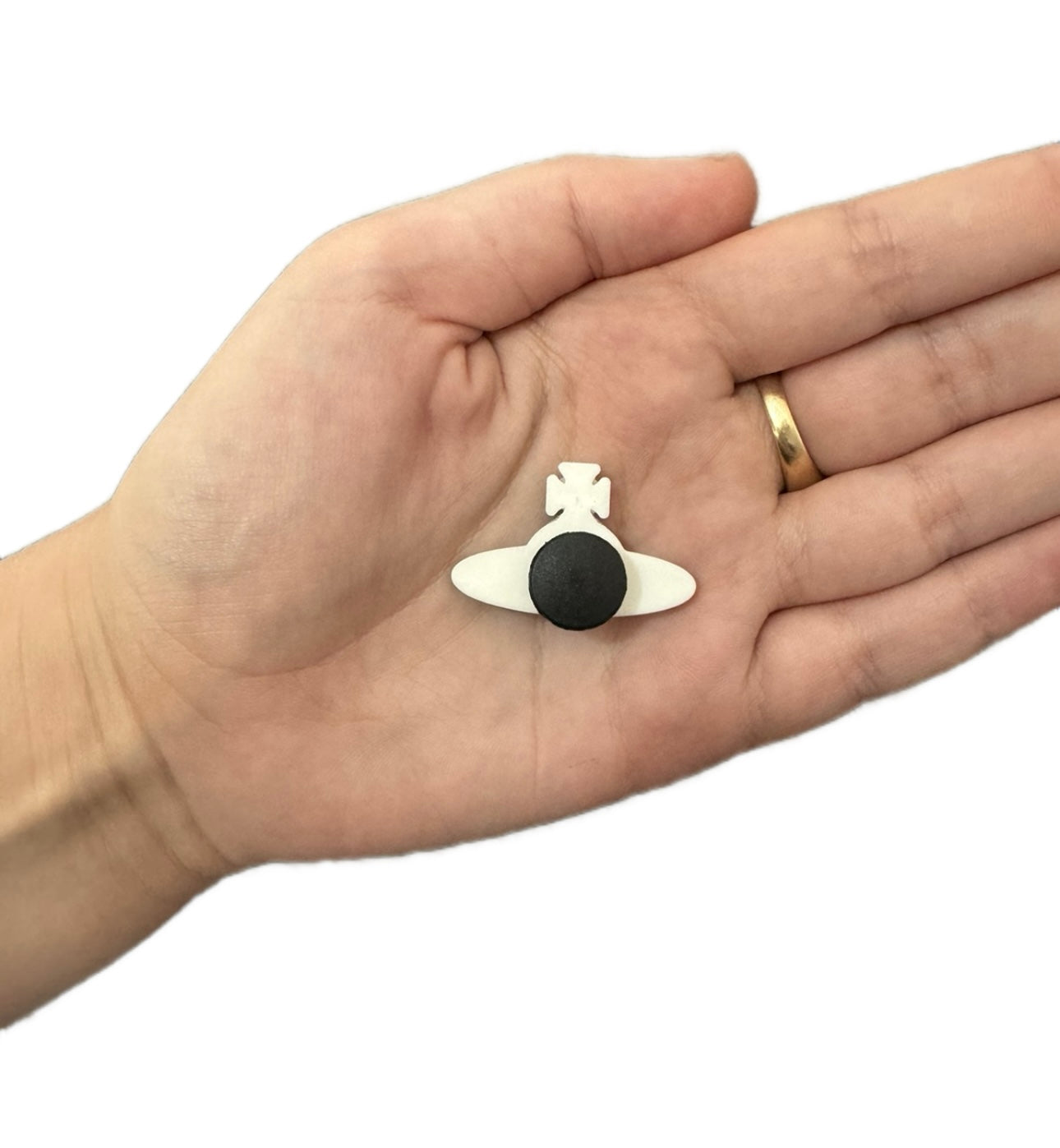 Unisex black and white shoe charm style 4