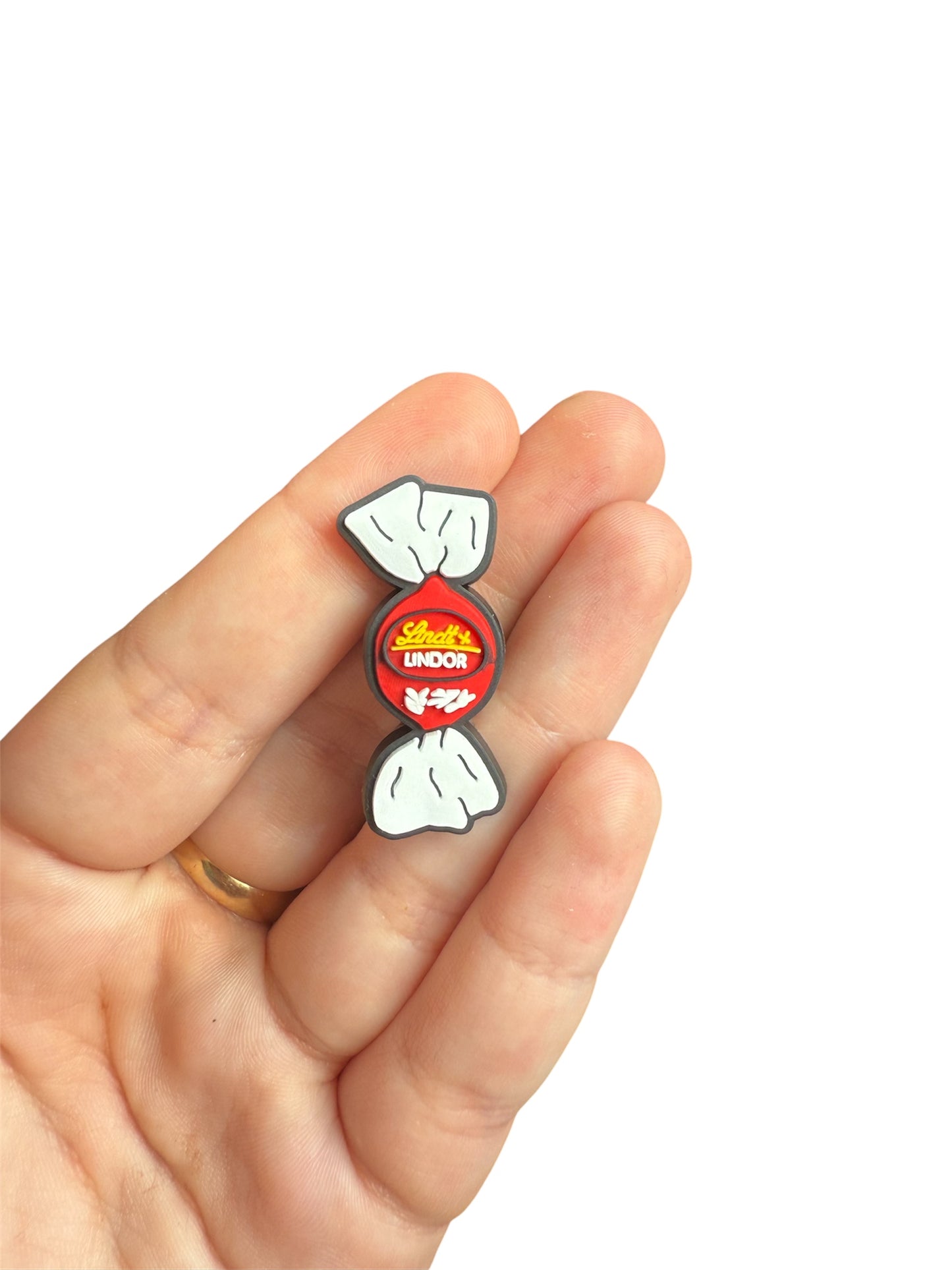 Lindt chocolate ball shoe charm