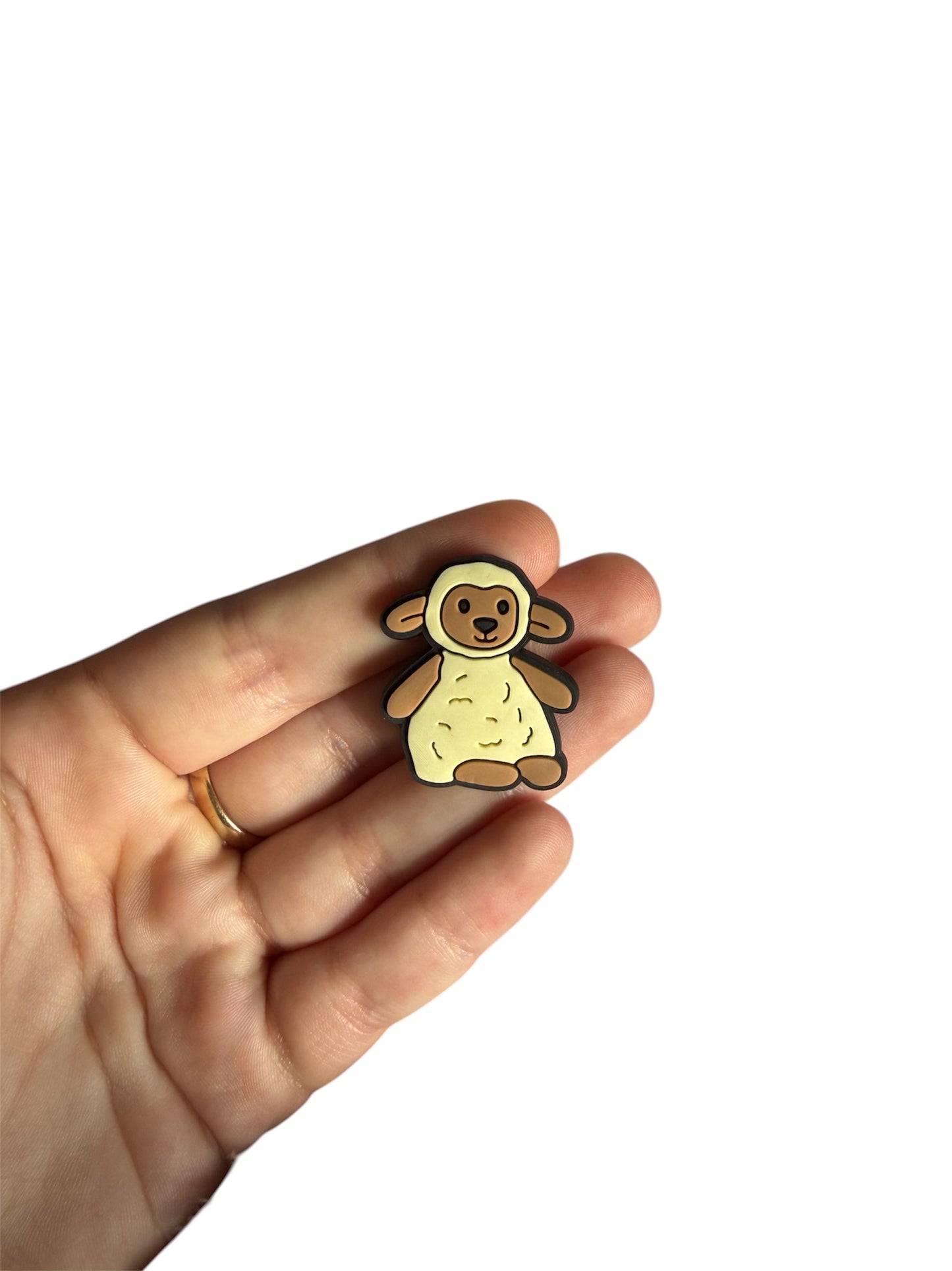 Jelly teddy lamb shoe charm