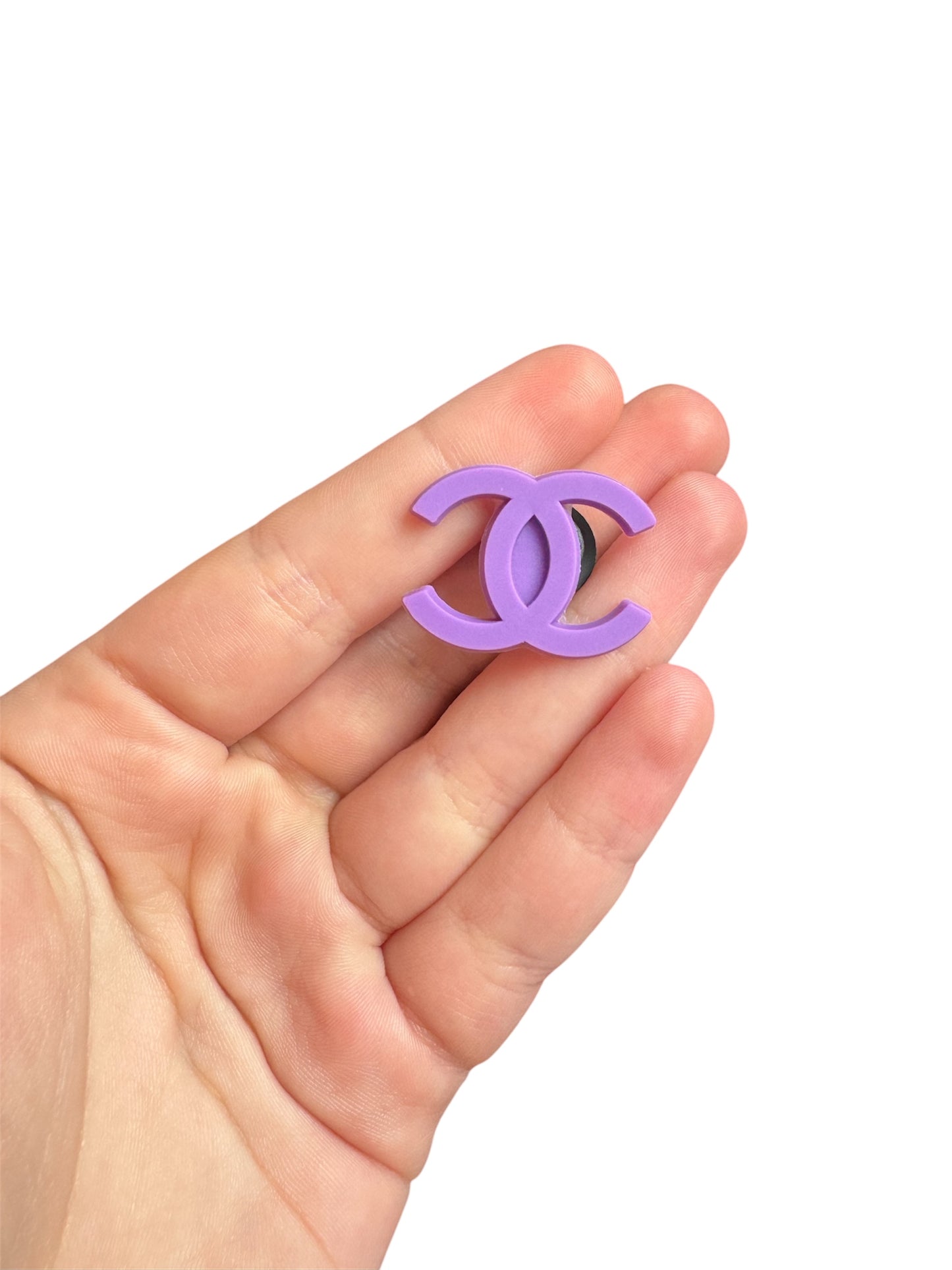 Unisex purple shoe charm