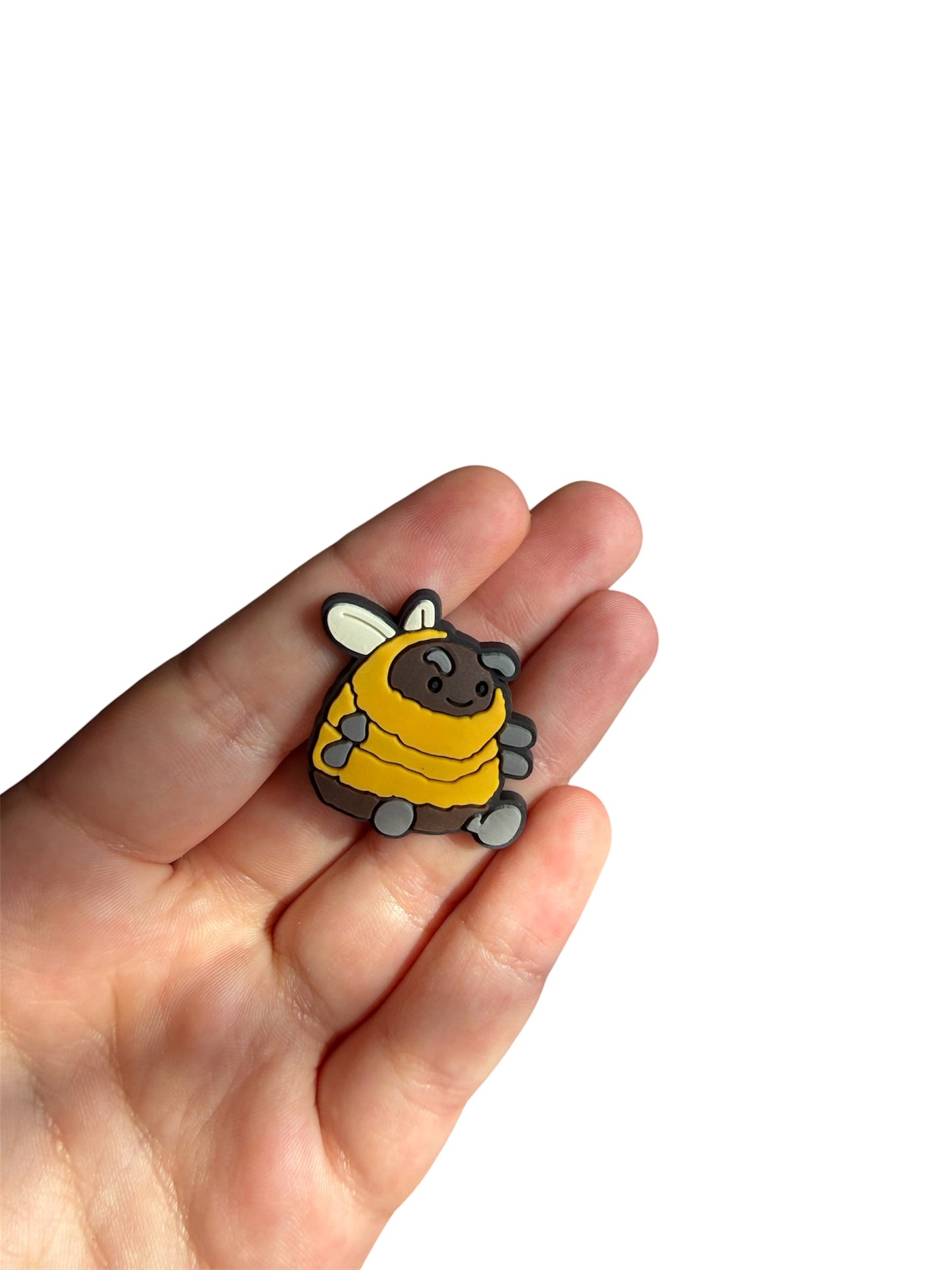 Jelly teddy bee shoe charm