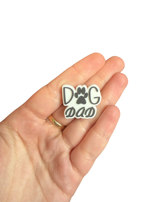 Dog dad shoe charm
