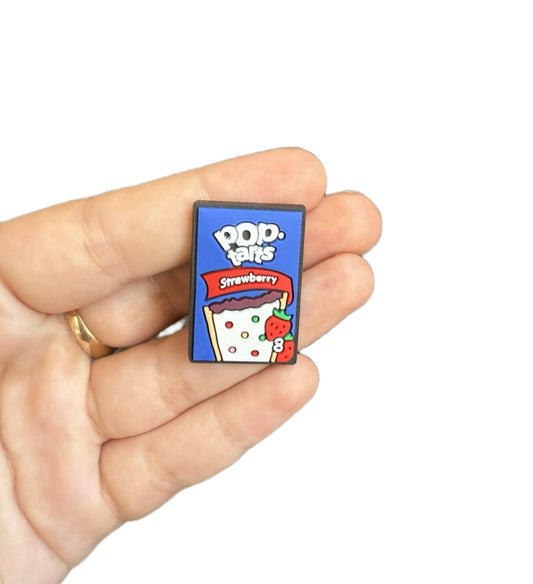 Strawberry pop tarts shoe charm