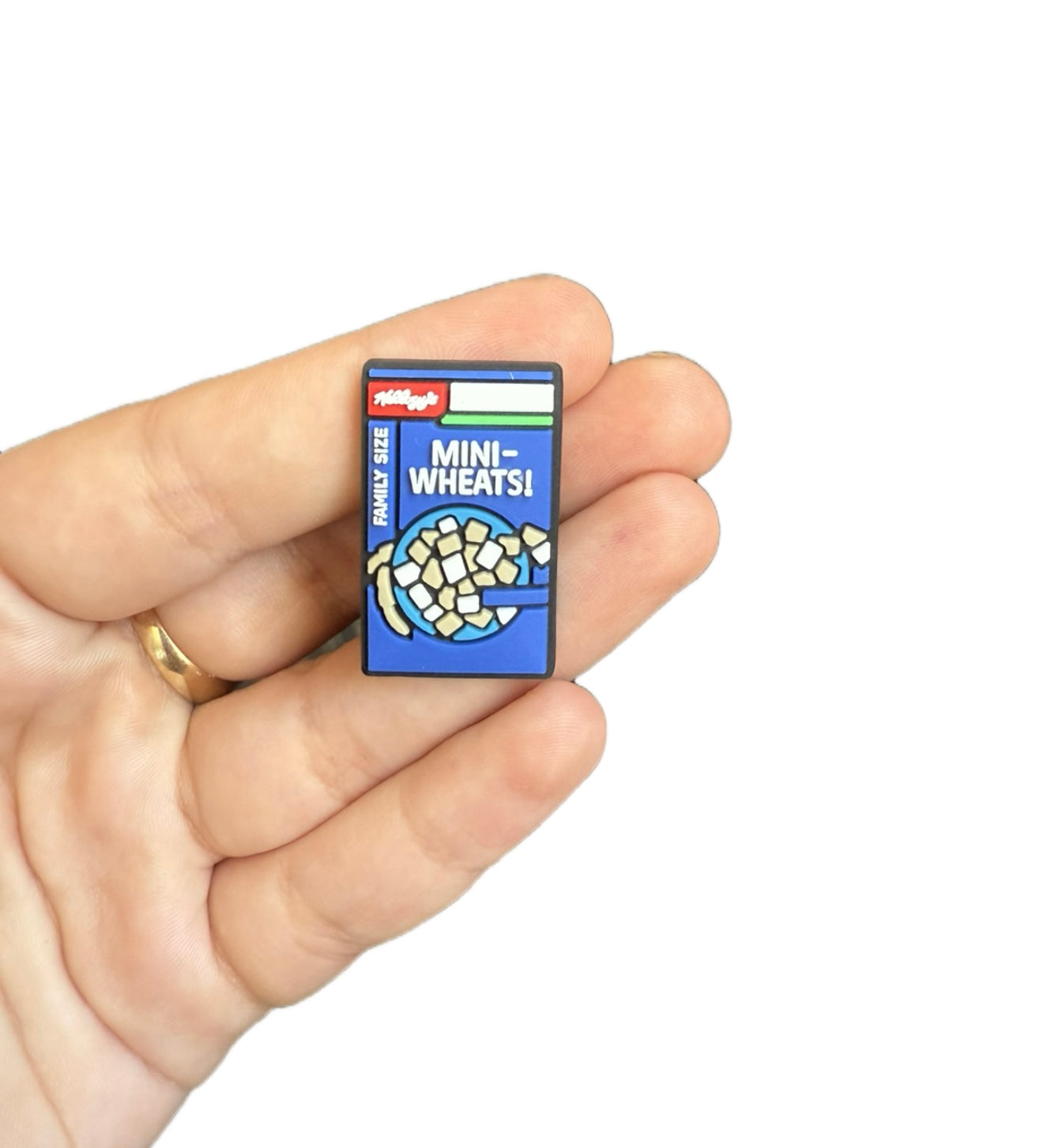 Mini wheats cereal shoe charm