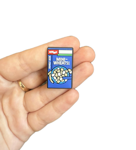 Mini wheats cereal shoe charm