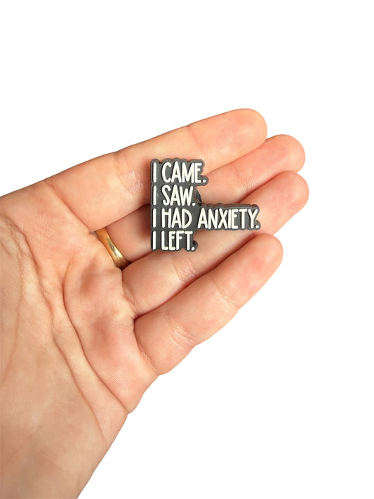 Anxiety shoe charm