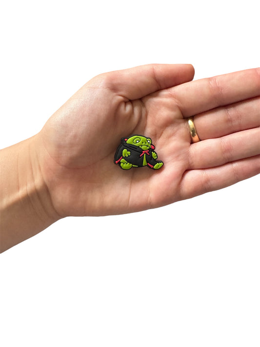 Jelly teddy spooky frog shoe charm
