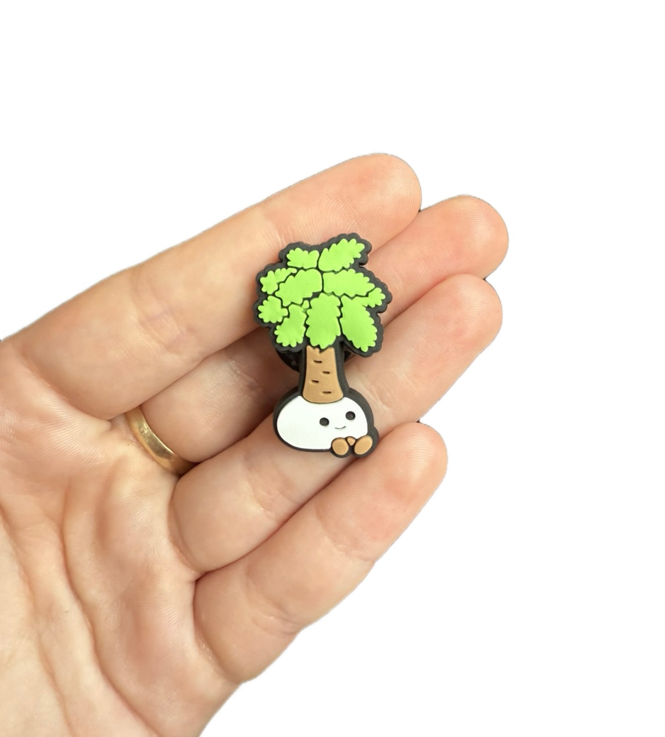 Palm tree shoe charm
