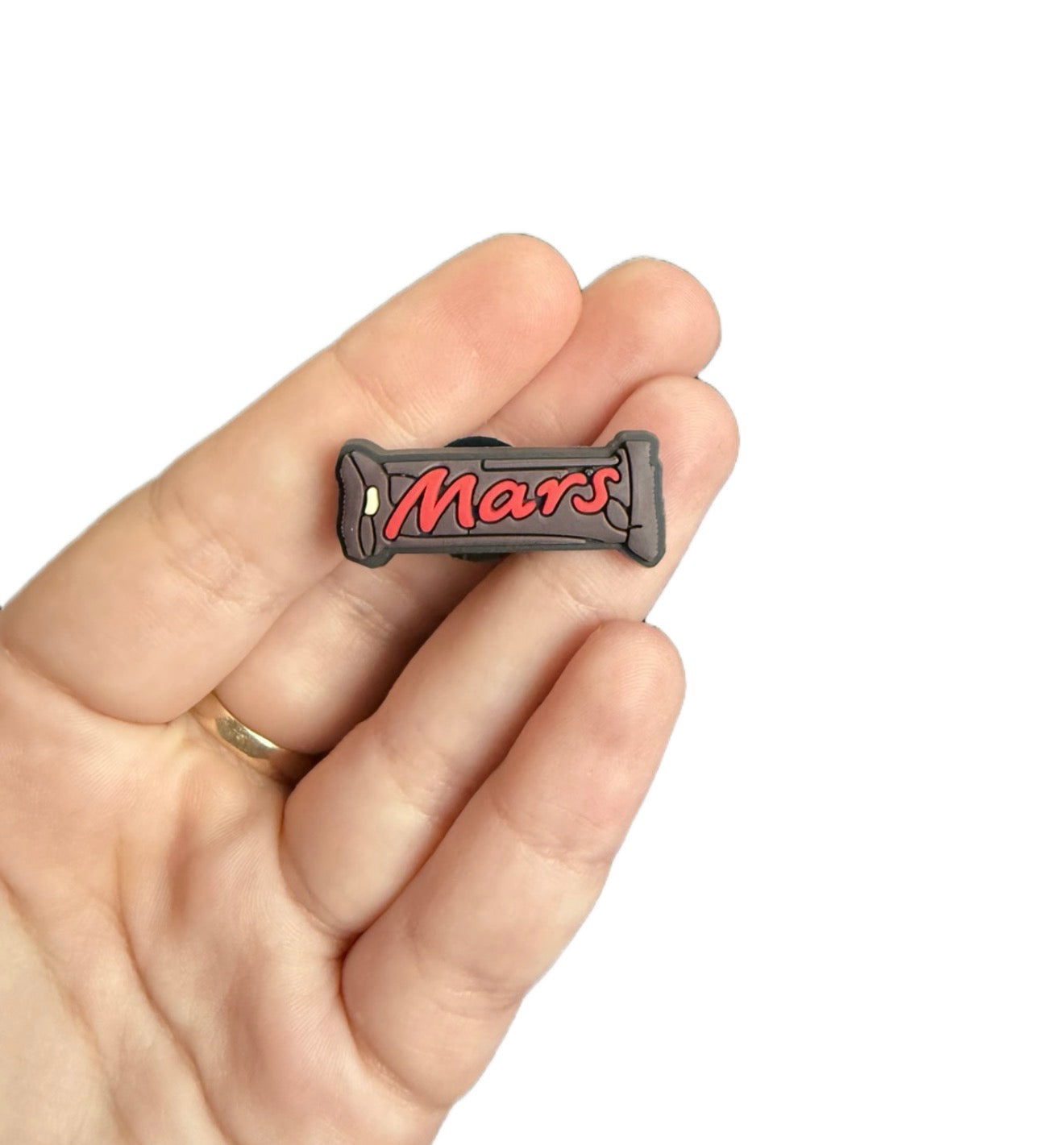 Mars bar shoe charm