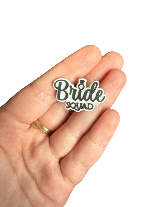 Bride squad shoe charm