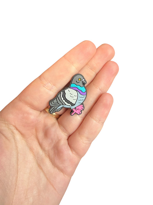 Pigeon shoe charm