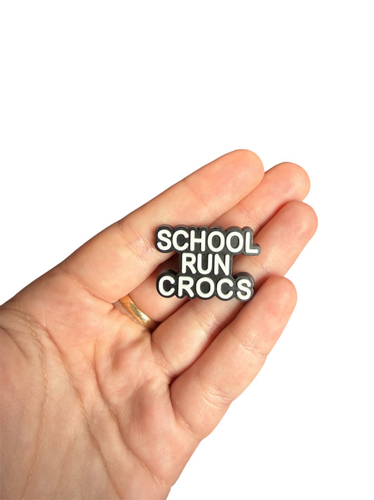 School run crocs shoe charm