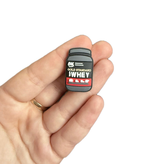 Whey protein shoe charm