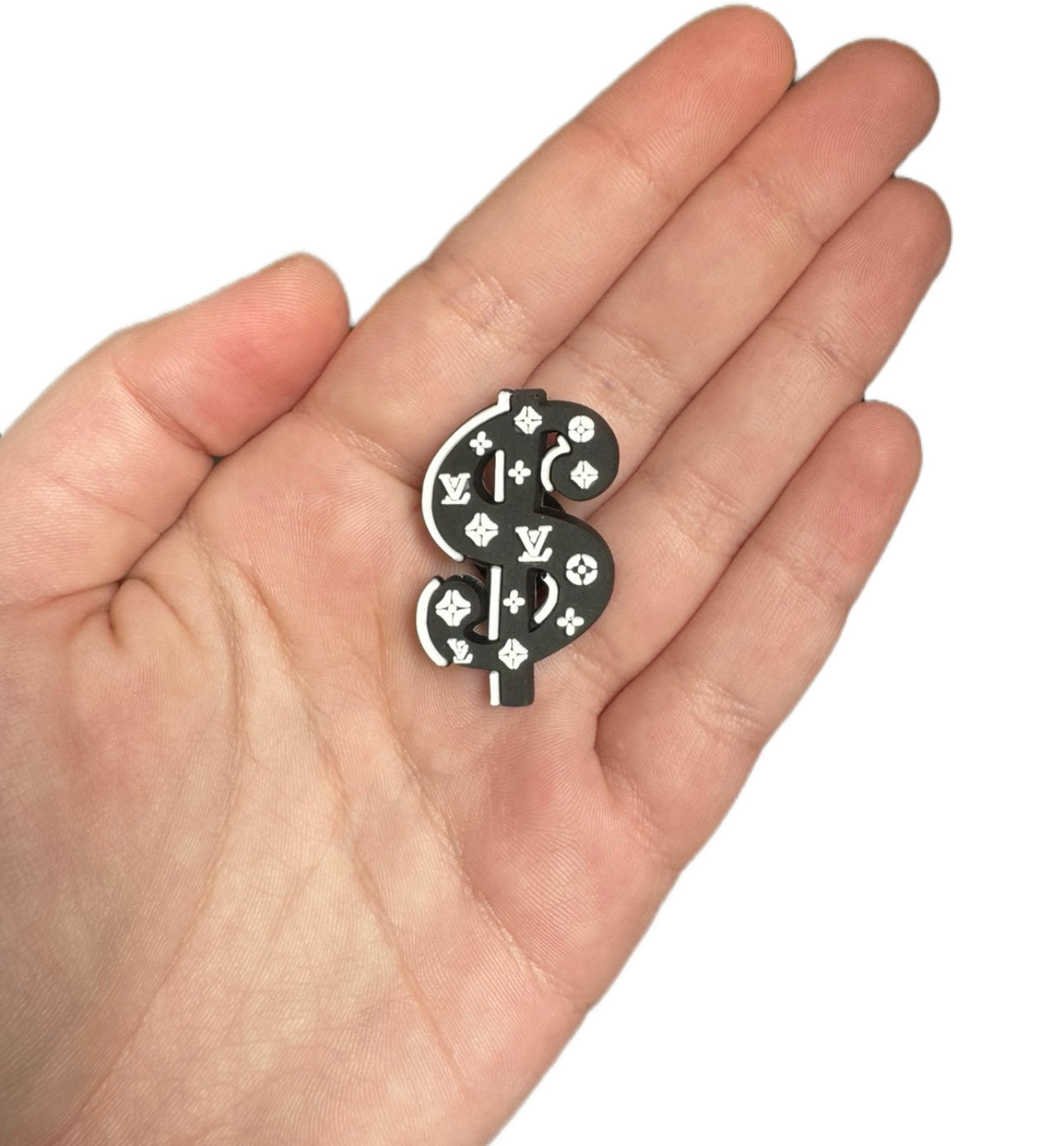 Unisex black and white shoe charm style 14