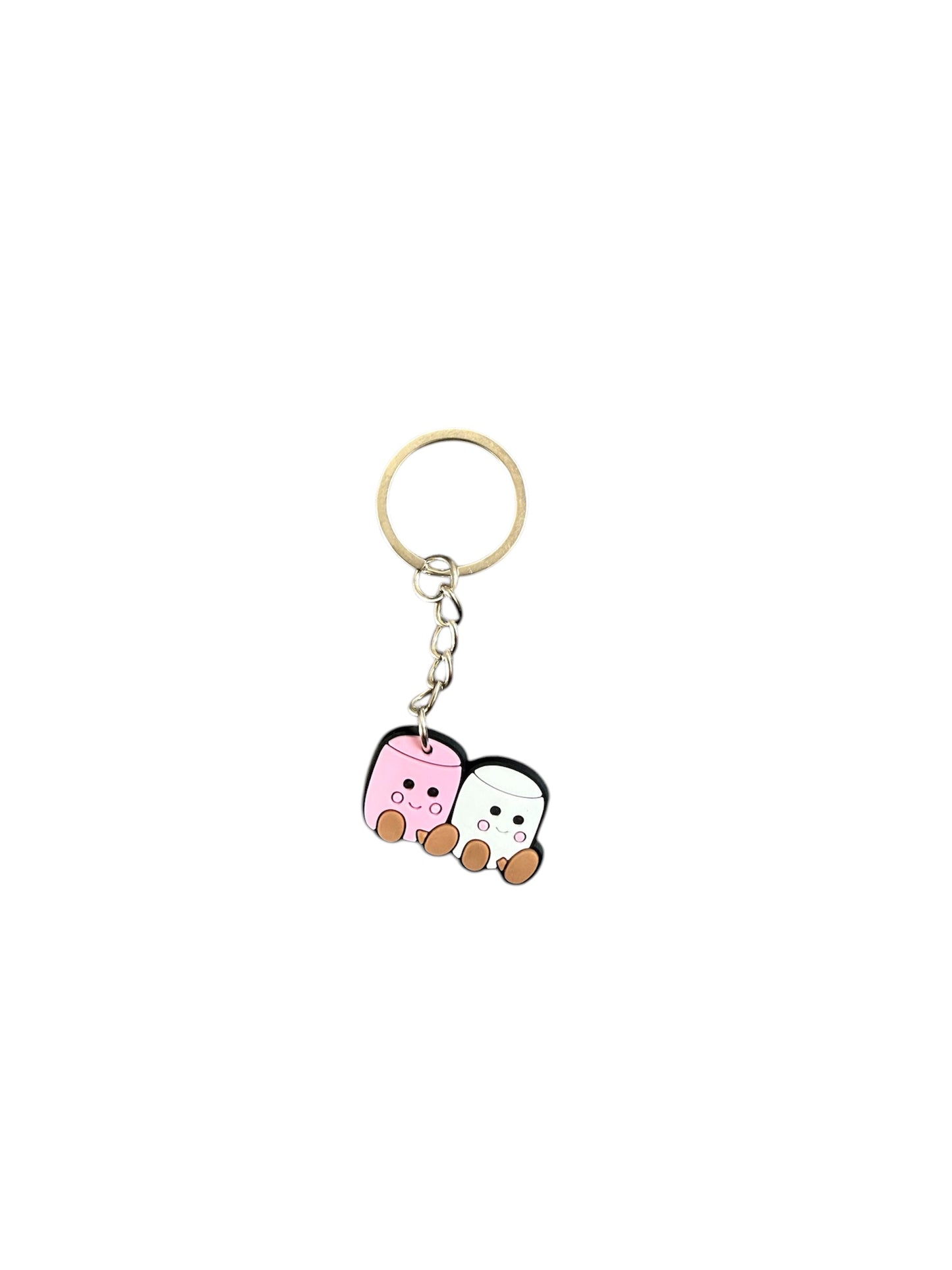 Jelly teddy marshmallow keyring