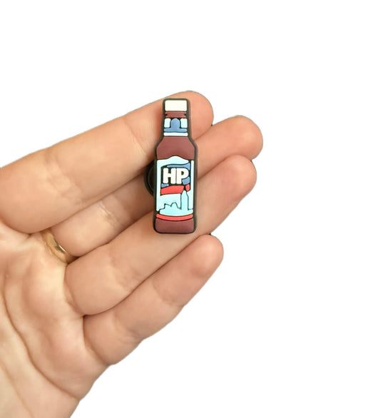 HP brown sauce shoe charm