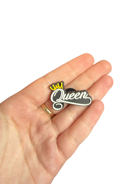 Queen shoe charm