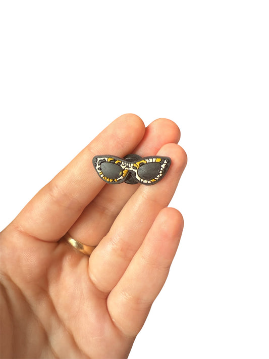 Leopard print sunglasses shoe charm