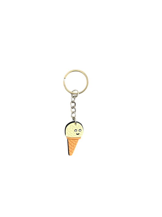 Jelly teddy ice cream keyring