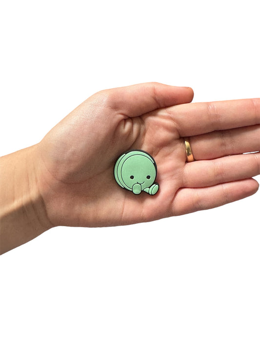Jelly teddy green macaron shoe charm