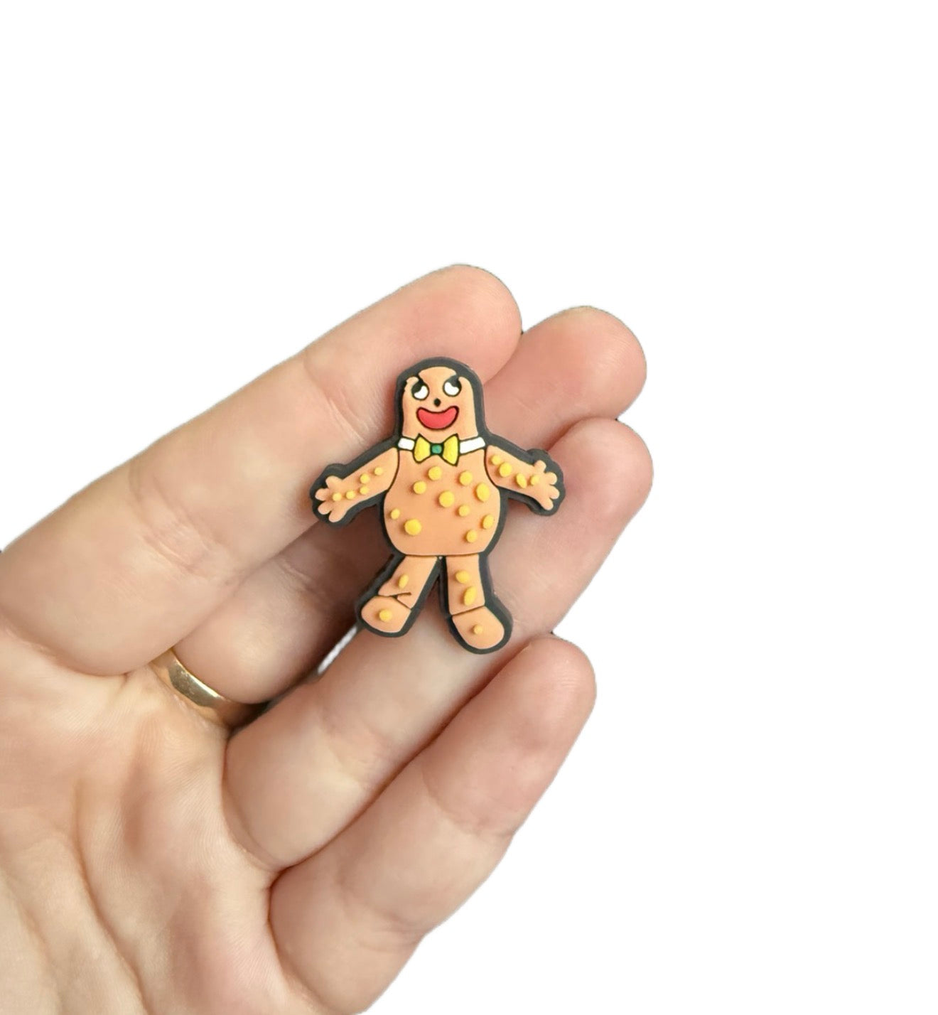 Mr blobby shoe charm