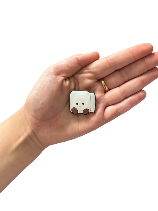 Jelly teddy toilet roll shoe charm