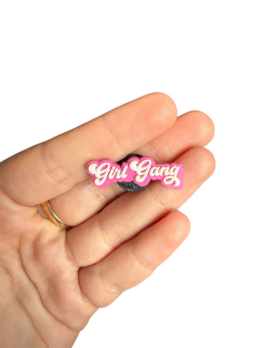 Girl gang shoe charm