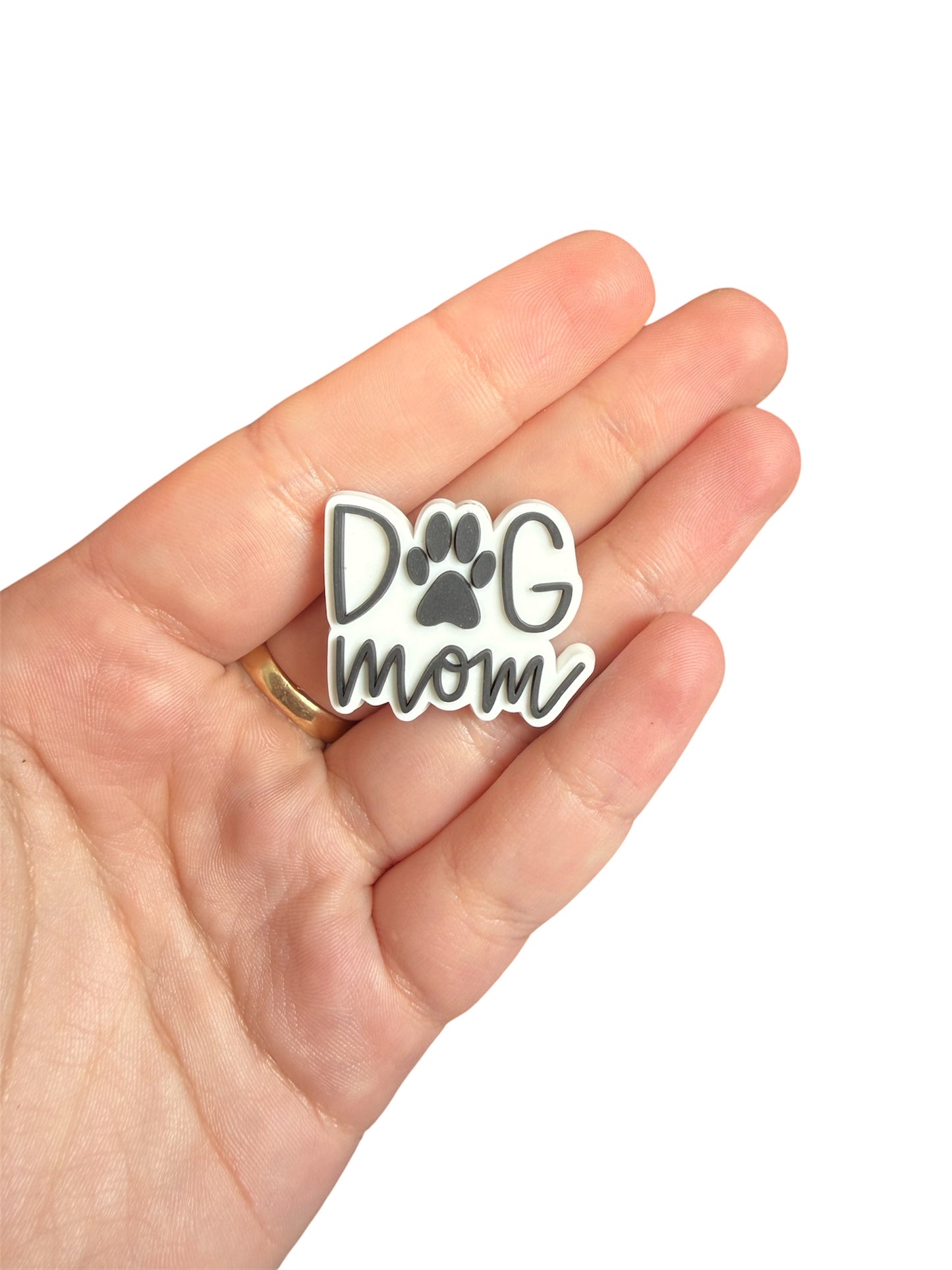 Dog mom shoe charm