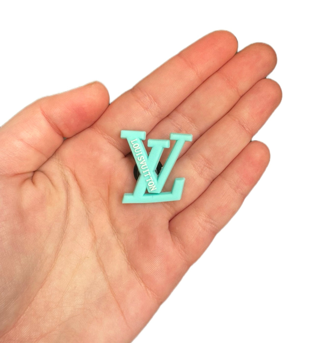 Unisex turquoise and white shoe charm style 4