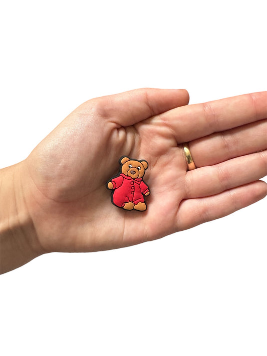Jelly teddy sleepy bear shoe charm