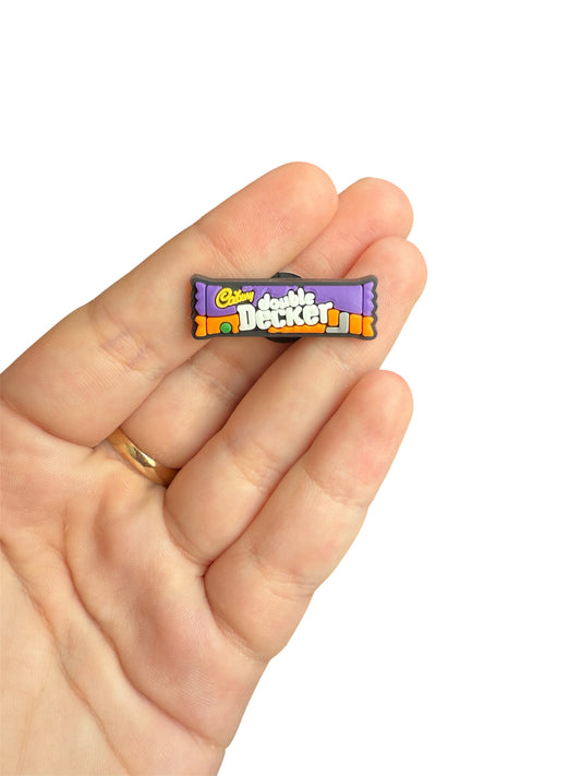 Double decker shoe charm