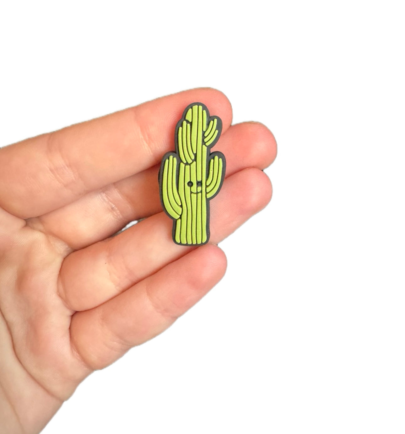 Jelly teddy cactus shoe charm