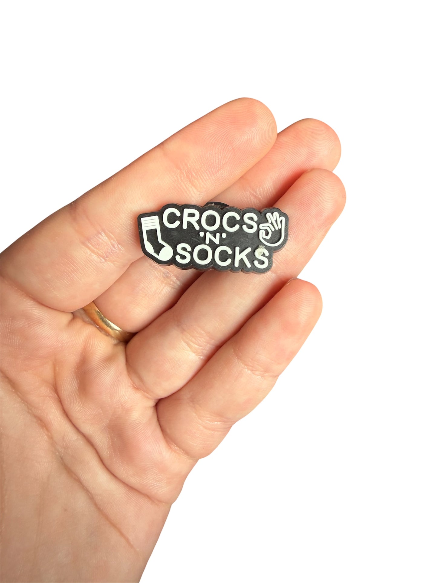 Crocs n socks shoe charm