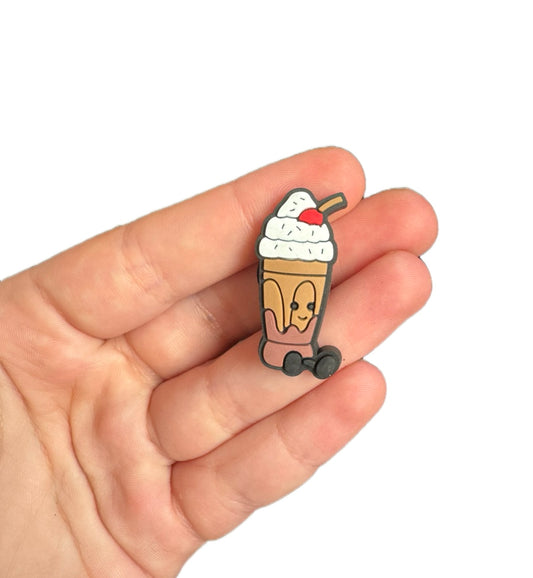 Jelly teddy milkshake shoe charm
