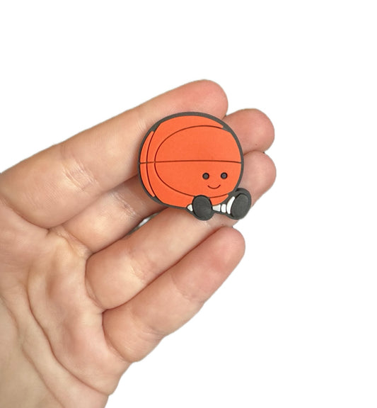 Jelly teddy basket ball shoe charm